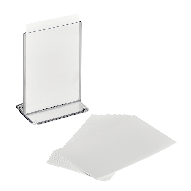 Support Menu Avec Carte 100X150 Mm